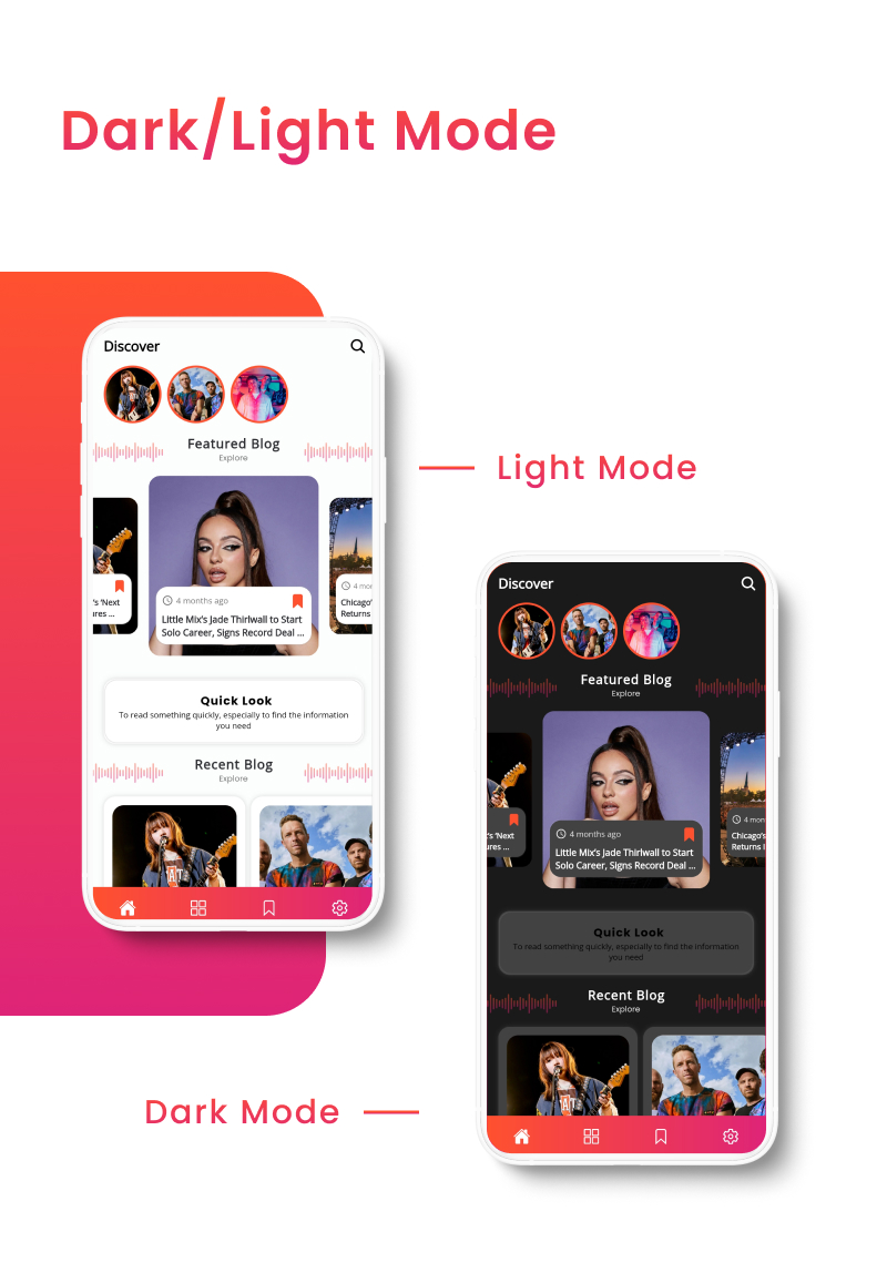 Mighty Music - Flutter 3.0 blog app for Music with WordPress backend - 7