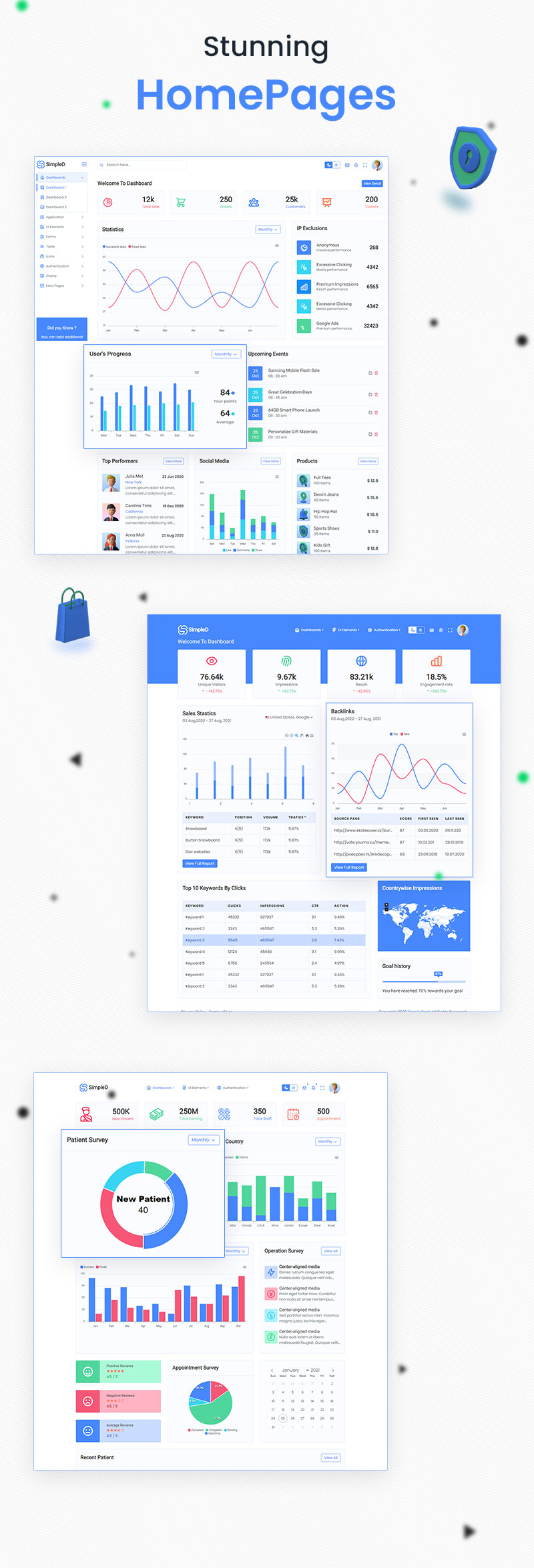 SimpleD | HTML Admin Template - 7