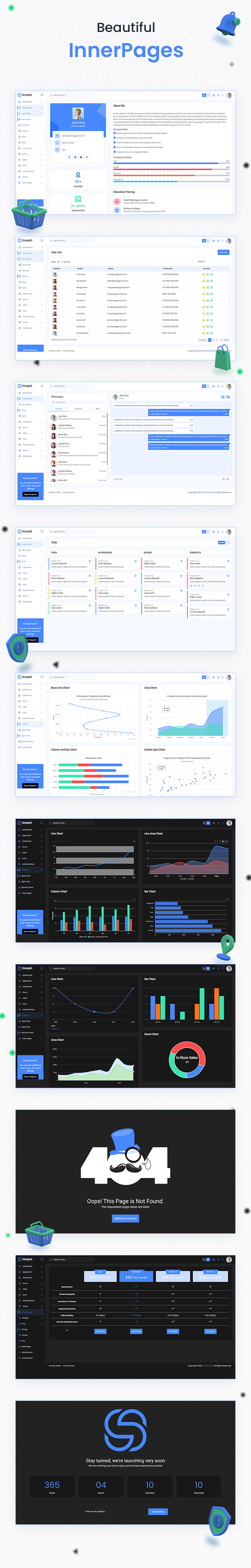 SimpleD | HTML Admin Template - 9