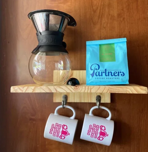 Create your own DIY coffee station.